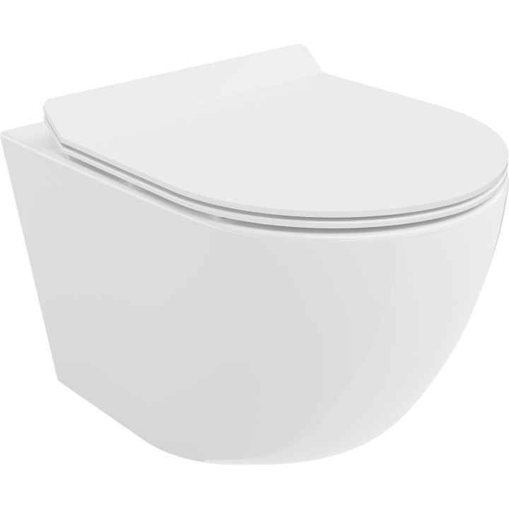 Vas de toaleta suspendat, Mexen, 4281, Ceramica, Alb, 48x36x35.5 cm