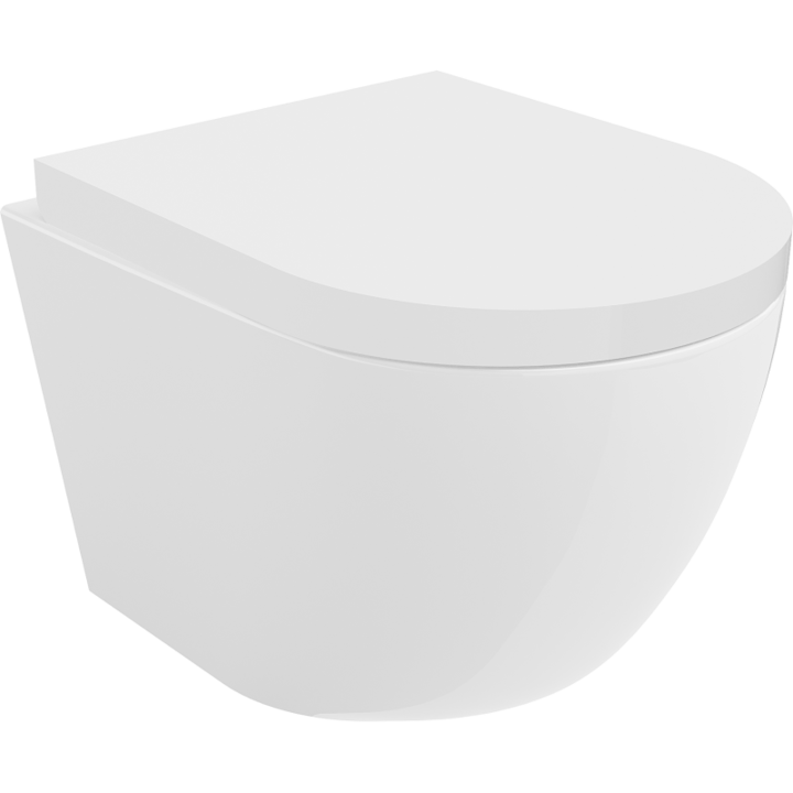 Vas de toaleta suspendat, Mexen, 4296, Ceramica, Alb, 48x36x35.5 cm