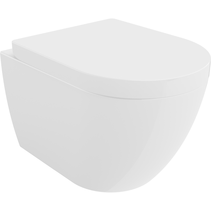 Vas de toaleta suspendat, Mexen, 4317, Ceramica, Alb, 48x36x35.5 cm
