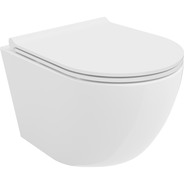Vas de toaleta suspendat, Mexen, 4301, Ceramica, Alb, 48x36x35.5 cm