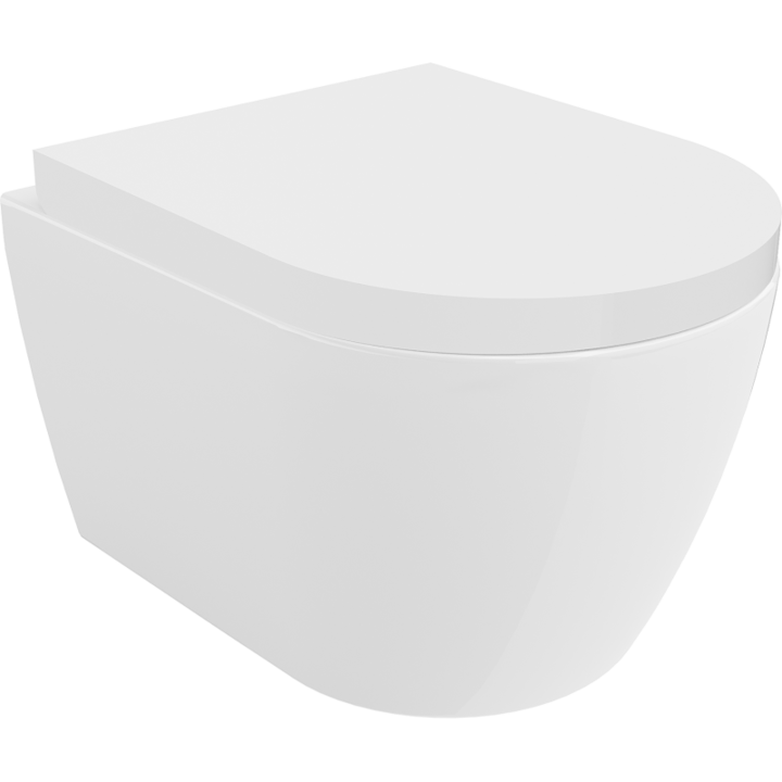 Vas de toaleta suspendat, Mexen, 4417, Ceramica, Alb, 49x37x34 cm