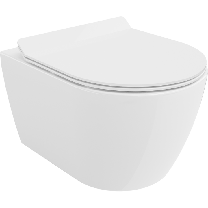 Vas de toaleta suspendat, Mexen, 4413, Ceramica, Alb, 49x37x34 cm