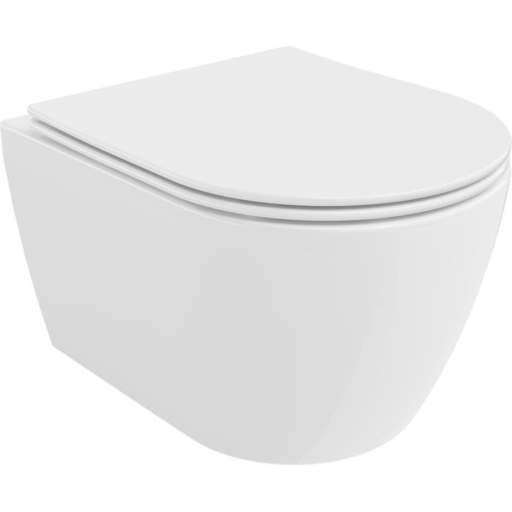 Vas de toaleta suspendat, Mexen, 4420, Ceramica, Alb, 49x37x34 cm