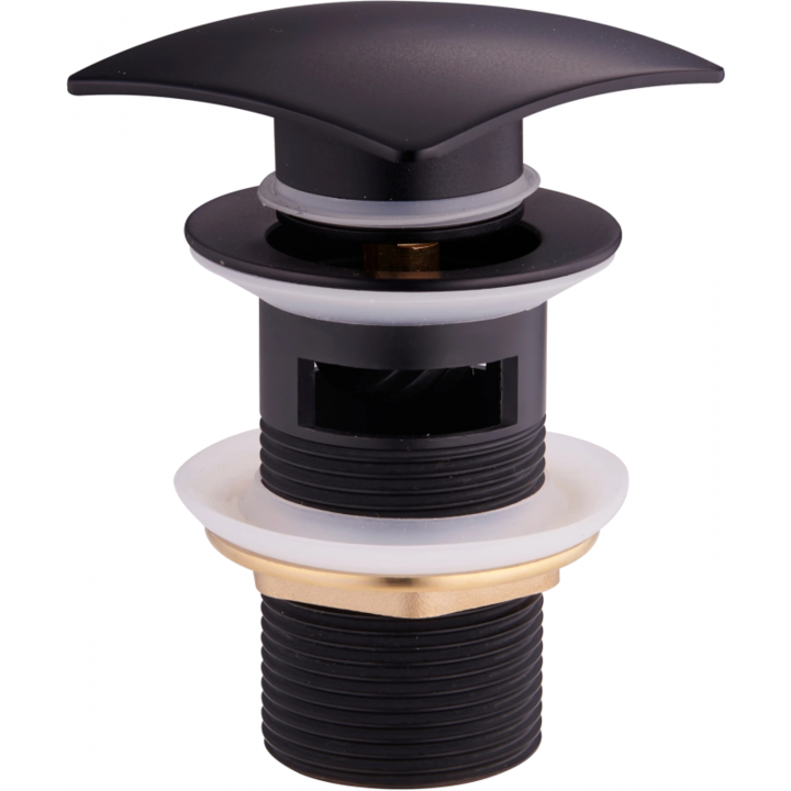 Dop pentru chiuveta, Mexen, 2226, Alama, Negru