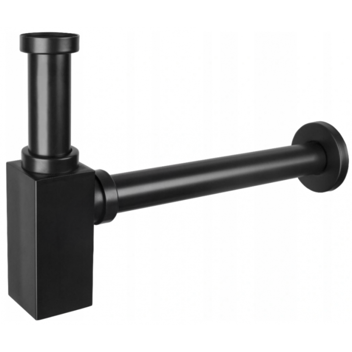 Сифон за мивка, Mexen, 2279, Метал, Черен