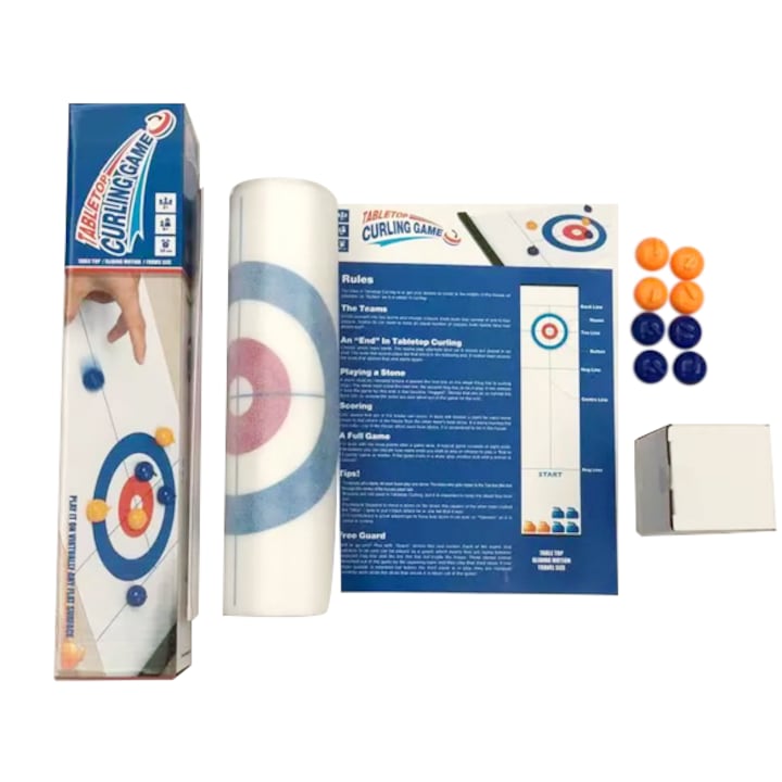 Настолна игра кърлинг, 1 писта с 8 шайби