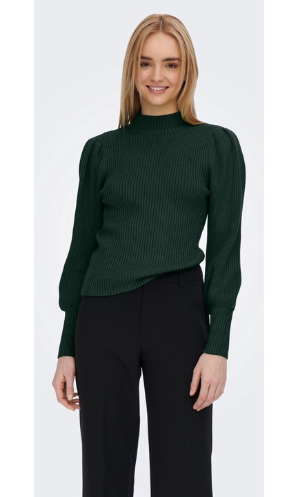 Kötött pulóver ONLKATIA, Sötétzöld