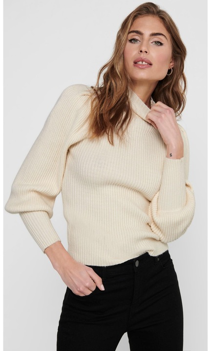 Kötött pulóver ONLKATIA, Fehér