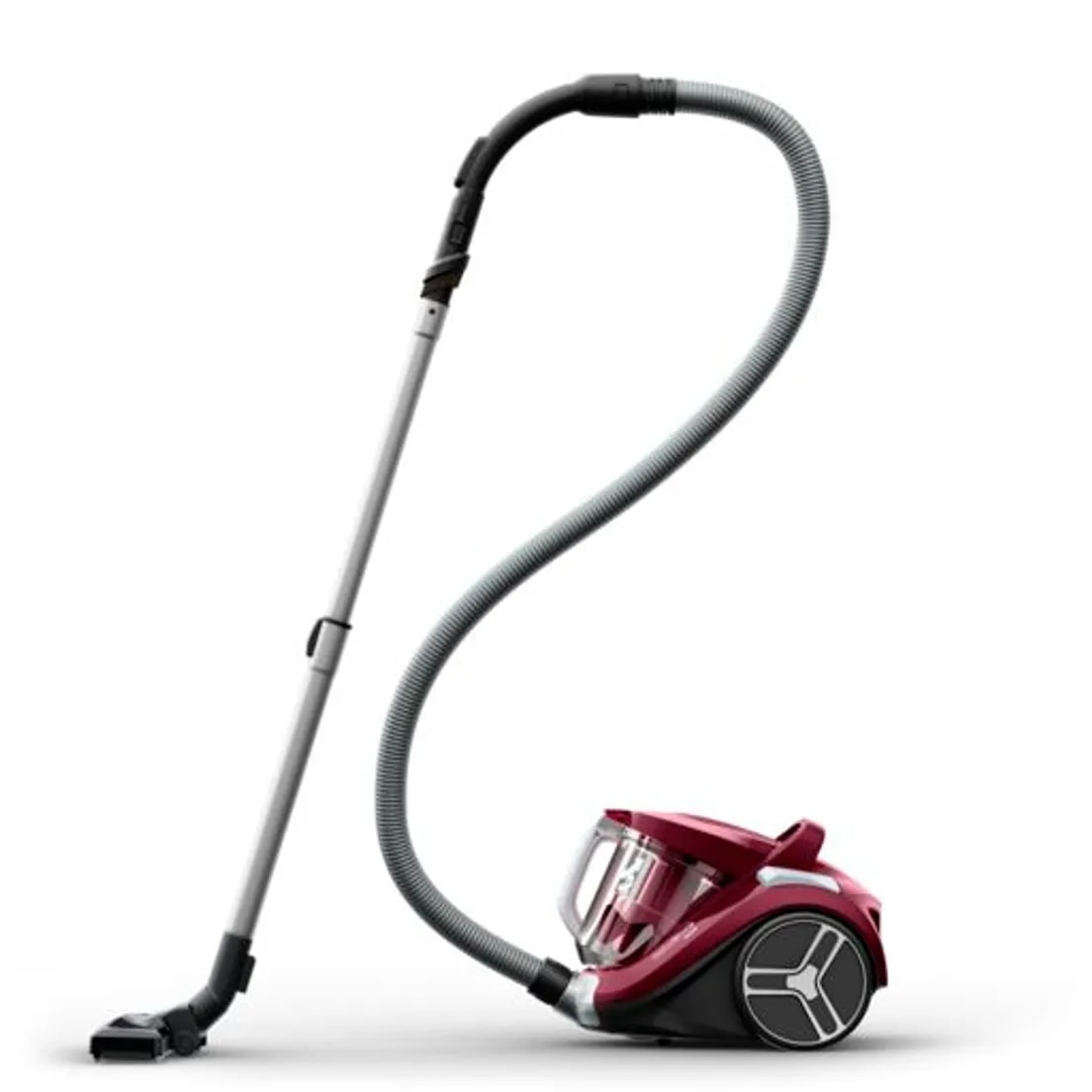 Aspirator fara sac Compact Power XXL RO4B63EA, 900 W, recipient pentru praf 2.5 L, 3 niveluri de filtrare, visiniu