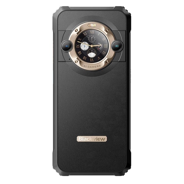 Telefon mobil Blackview BL9000 Gold, 5G, Dual Display, 6.78" 2.4K FHD+ 120Hz, 24GB RAM (12GB + 12GB extensibili), 512GB ROM, Android 13, 50MP, NFC, 8800mAh, 120W, WiFi 6, ArcSoft 8.0, Dual SIM
