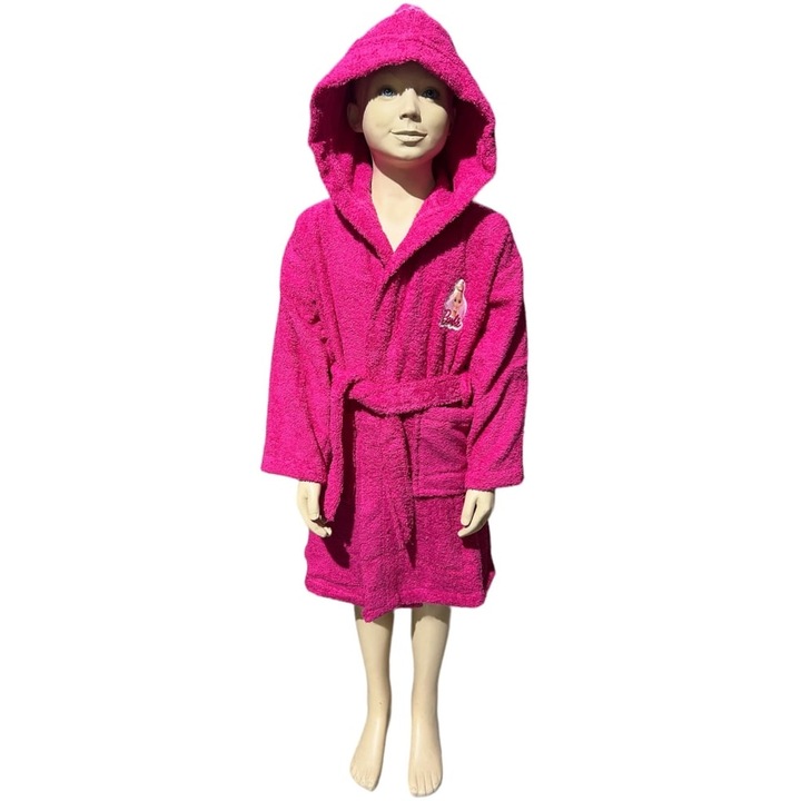 Барби халат за момиче Червен 98-104 см - 3-4г
