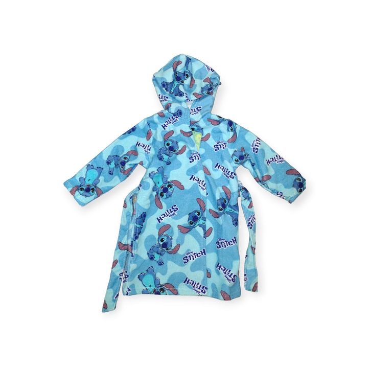 Детски халат, качулка и странични джобове, многоцветен, 7-8 години, Sticth