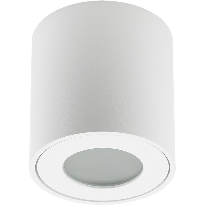 Plafoniera Spot Aplicat 1xGU10 Fix D80x84 IP44 Alb