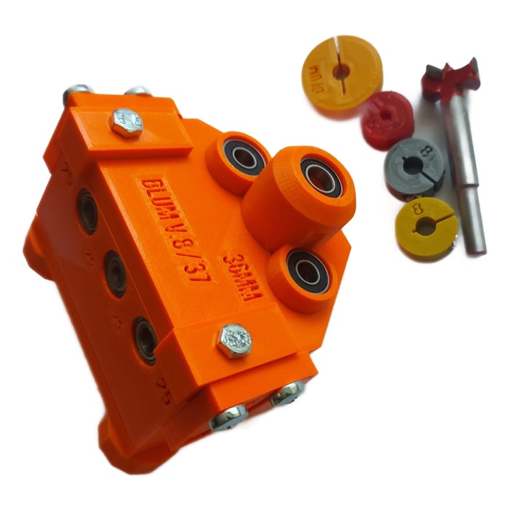 Sablon mobila demontabili Blum 25mm frezare 37mm si cepi lemn v.8.0 PAL 36mm