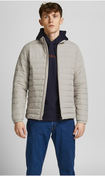 Könnyű kabát steppelt anyagból kapucni nélkül JJEREUTILIZARE, Bézs