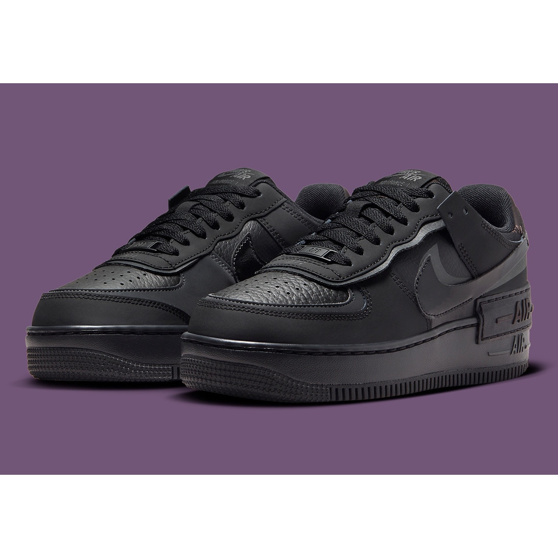Спортни обувки, Nike, Air Force Low Shadow Triple Black, Черни