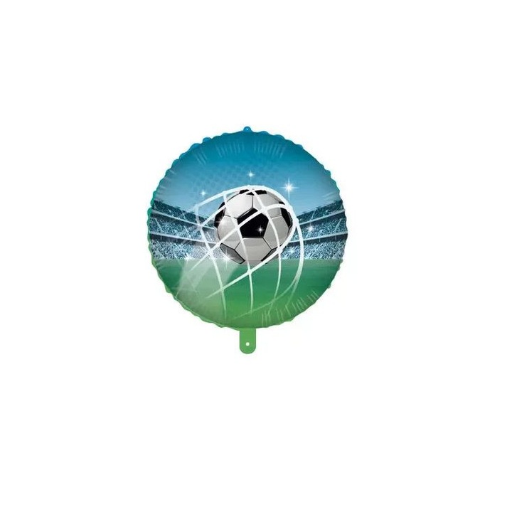 Balon din folie rotund, Football 46 cm Verde