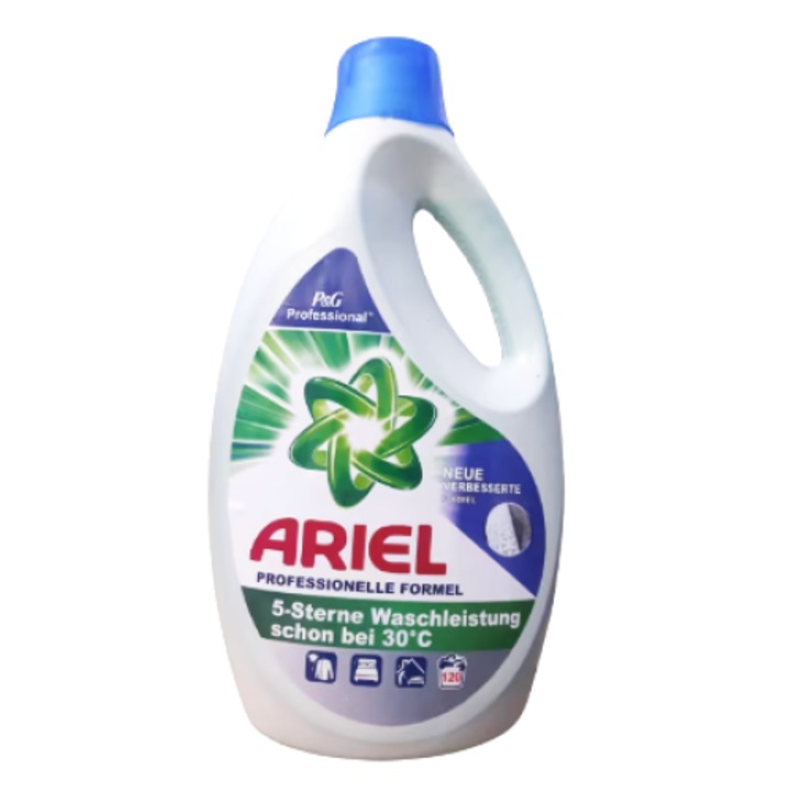 Detergent lichid rufe albe, Ariel Proffesional Formula, 120 spalari. 5.6 l