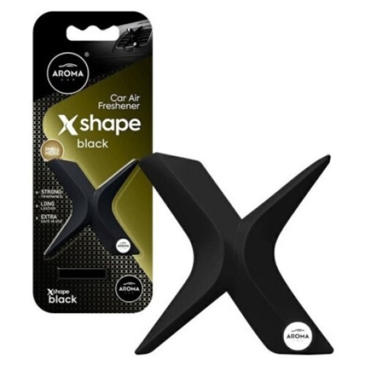 Autós légfrissítő Aroma Car X Shape Black