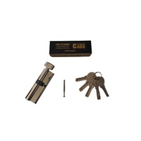 Butuc usa / cilindru cu buton CADO, 90mm (35x10x45), 5 chei cu amprenta