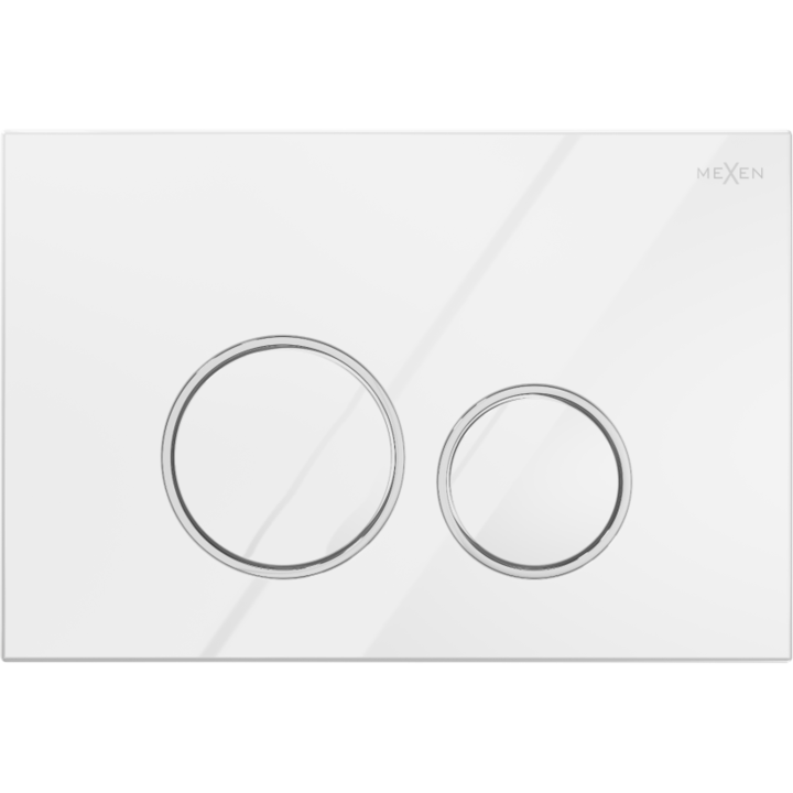 Butoane pentru rezervor WC, Mexen, 2326, Plastic, Alb lucios
