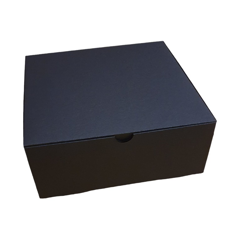 Комплект от 5 черни кутии от 300g дуплекс картон с размери 200x200x80mm