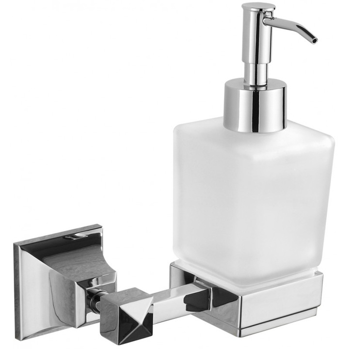 Folyékony szappan adagoló, Mexen, 6684, Kézi, Üveg/Fém, Króm