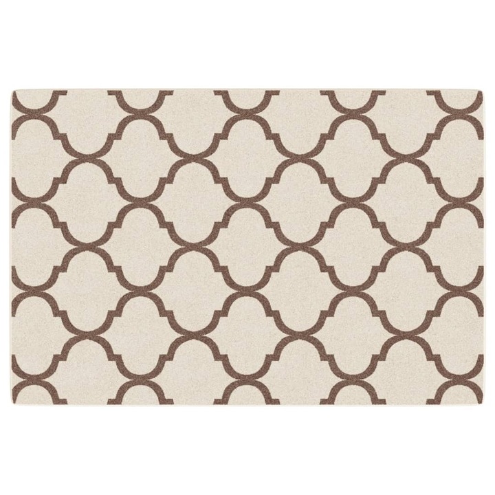 Килим за открито и закрито къс косъм шарен vidaXL, 120x180 см, неплъзгащ, 1.7 Kg, Арабски дизайн