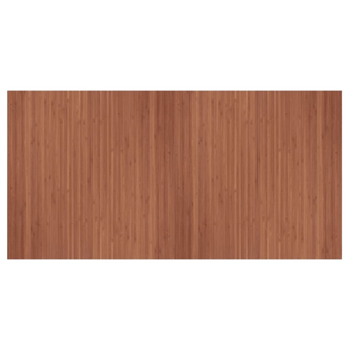 Килим vidaXL, Правоъгълен, Кафяв, 100x200 см, Бамбук, 2.4 Kg