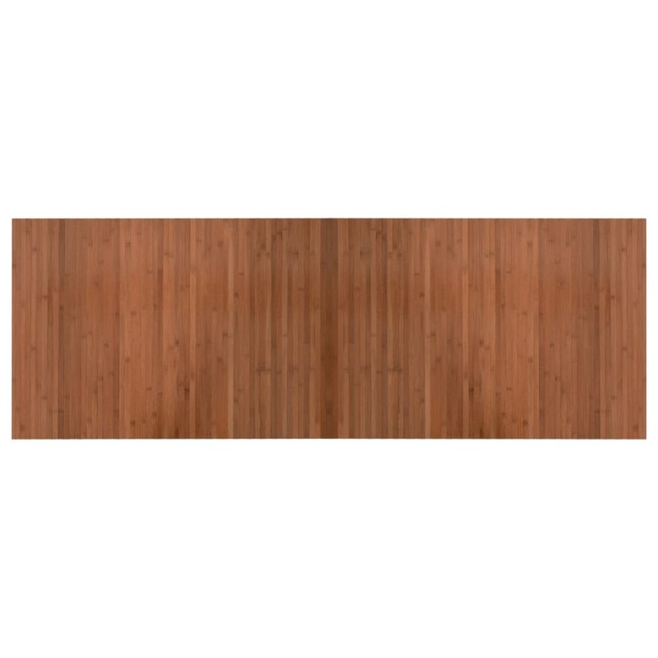 Килим vidaXL, Правоъгълен, Кафяв, 70x200 см, Бамбук, 5.55 Kg