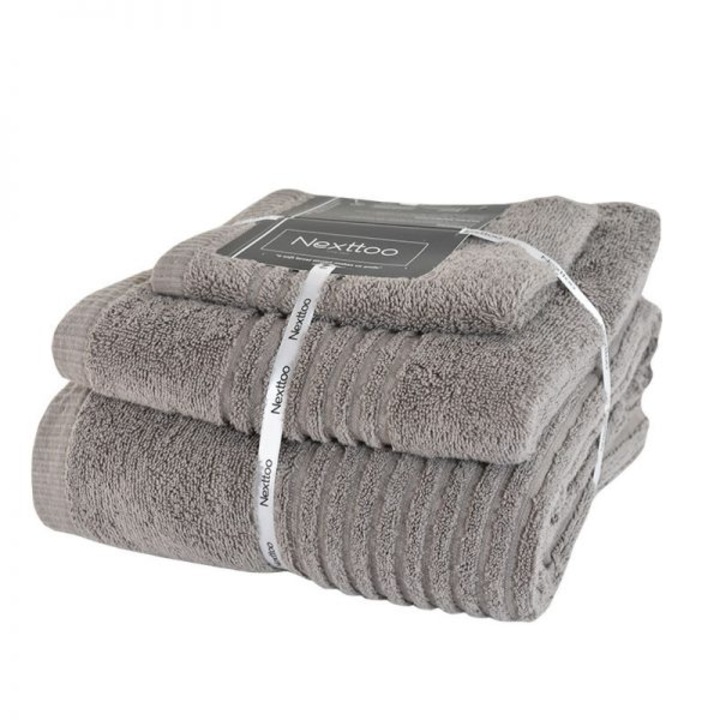 Set 3 prosoape, homeline, 5005 piatra, 30x50, 50x90, 80x1, 50, 100% bumbac