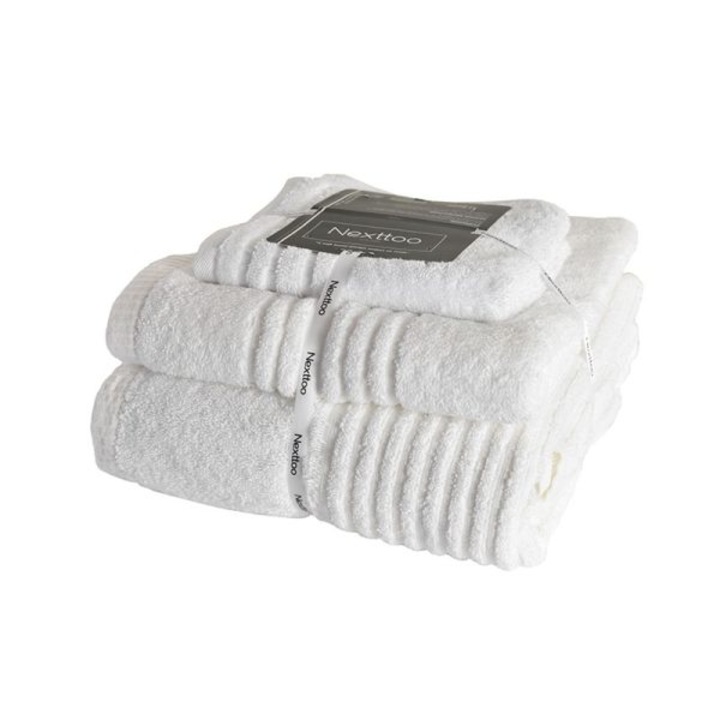 Set 3 prosoape, homeline, 5005 alb, 30x50, 50x90, 80x1, 50, 100% bumbac