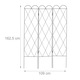 Spalier pentru plante cataratoare, otel, Relaxdays, dimensiuni 162.5 x 109 cm