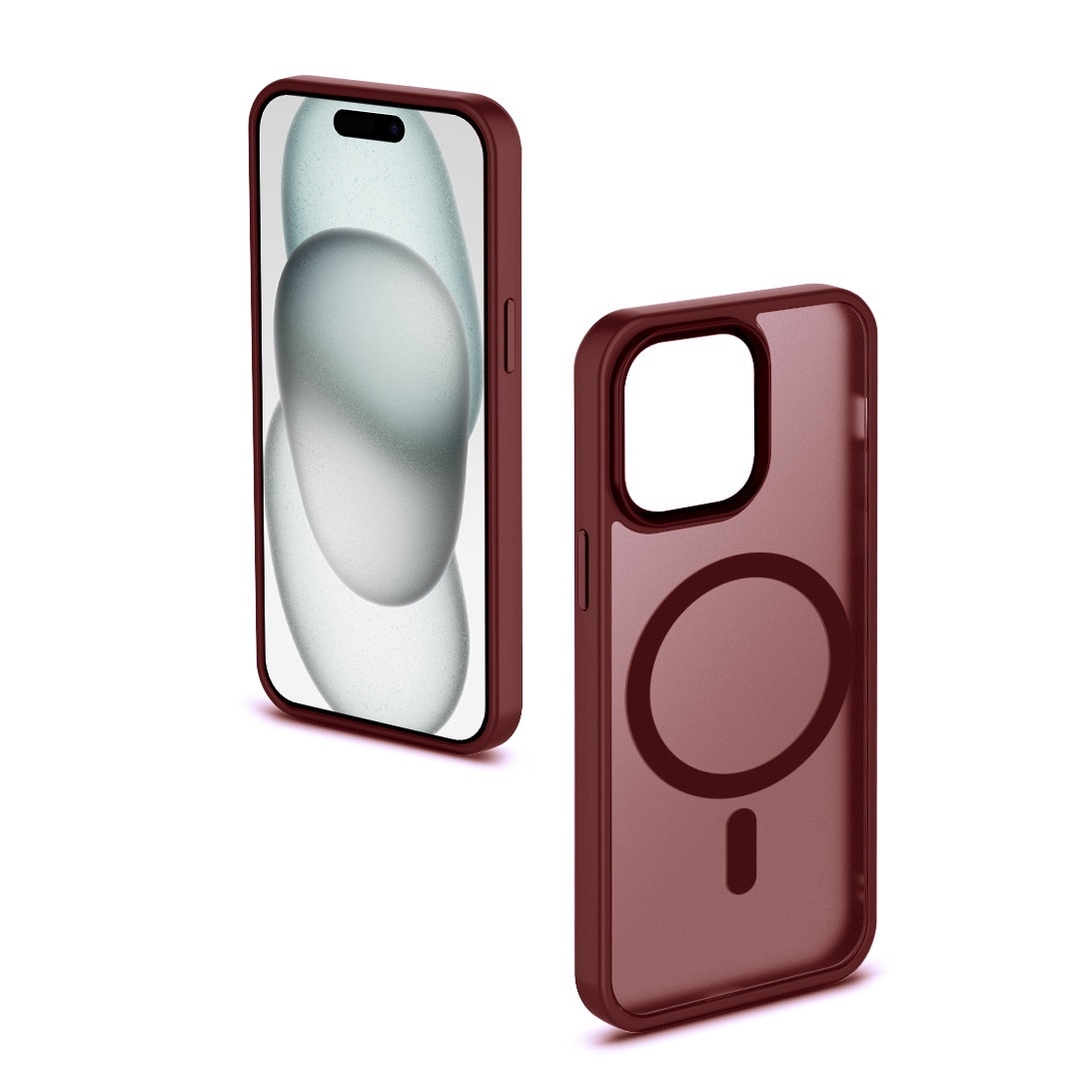Husa de Protectie, Compatibila Apple iPhone 15, Doctor Shield Fantom, MagSafe - Rosu