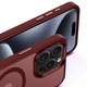 Защитен калъф, съвместим с Apple iPhone 15 Pro, Doctor Shield Fantom, MagSafe, червен