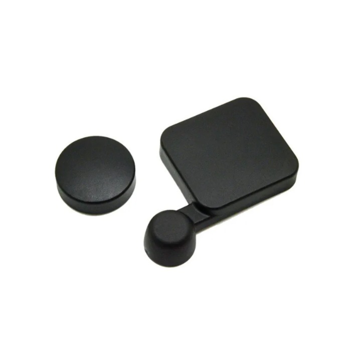 Защитен капак за обектива на камерата + калъф Защитен обектив за GoPro Hero 3 Hero 3+ Hero 4 Силикон, черен