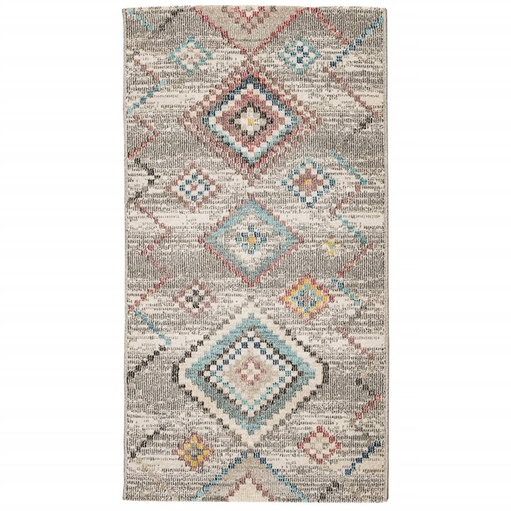 Килим ARBIZU vidaXL, За закрито и открито, Ретро дизайн, 80x150 см, 1.55 Kg