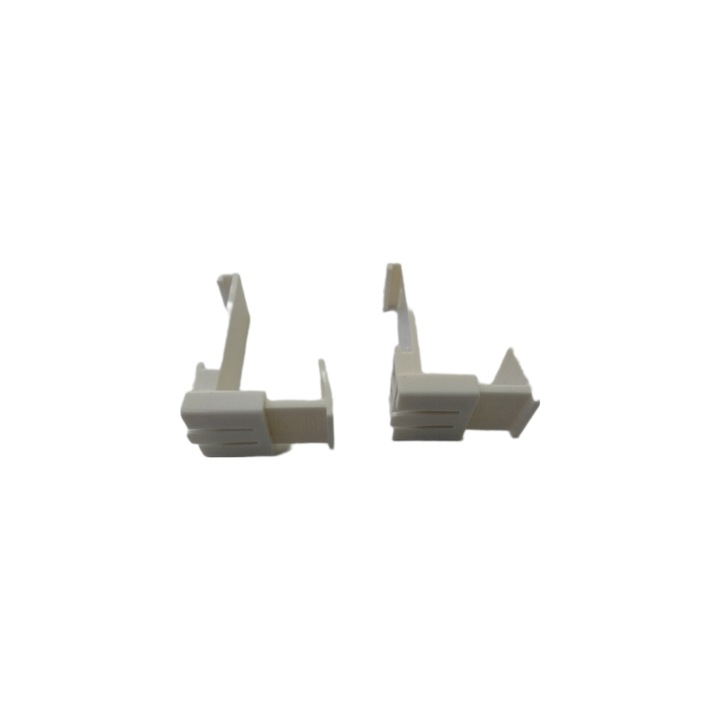 Set 2 cleme de fixare reglabil pentru rulouri cu clemfix, alb