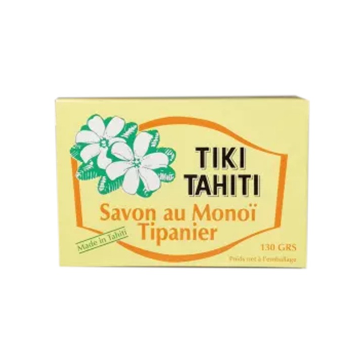 Sapun natural, TIKI Tahiti, FRANGIPANI TIPANIE, 100% Natural, French Mild, 130g