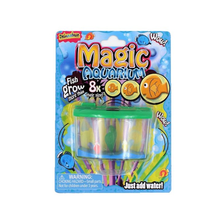 Mini akvárium Magic akvárium egzotikus halak - zöld, 8 × 4 × 5, 5 cm, Deluxebase