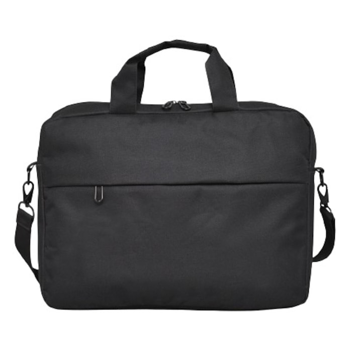Geanta pentru documente si laptop, 14.1", 28 x 38 x 7 cm, Negru