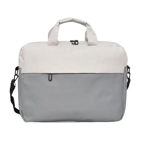 Geanta pentru documente si laptop, 14,1", 28 x 38 x 7 cm, Gri