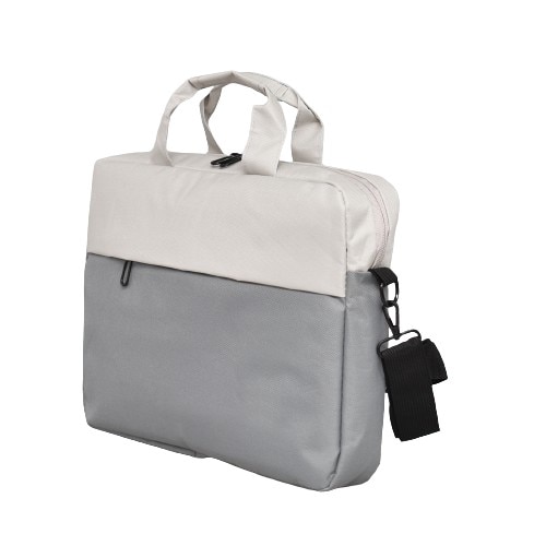 Geanta pentru documente si laptop, 14,1", 28 x 38 x 7 cm, Gri
