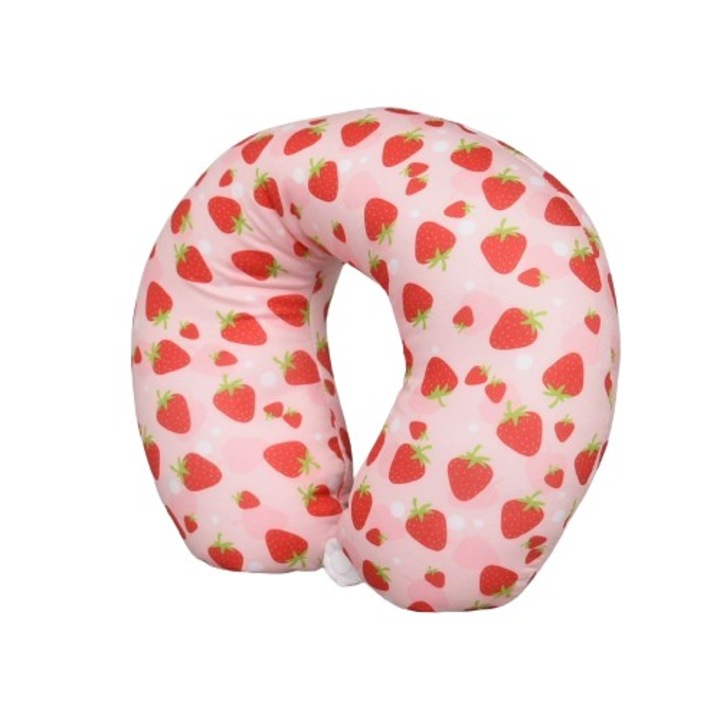 Възглавничка за път детска 1596-4, Текстил, Ягодки