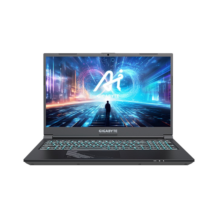 Gigabyte G5 MF G5-MF5-H2EE354KD Laptop, 15,6", Intel Core i7-13620H (10 magos) processzor akár 4.9GHz, NVIDIA GeForce RTX 4050 (6 GB GDDR6), 16 GB 4800 MHz (2x8 GB) DDR5, 1 TB SSD, Bluetooth 5.2, Nemzetközi billentyűzet, Free DOS, szürke