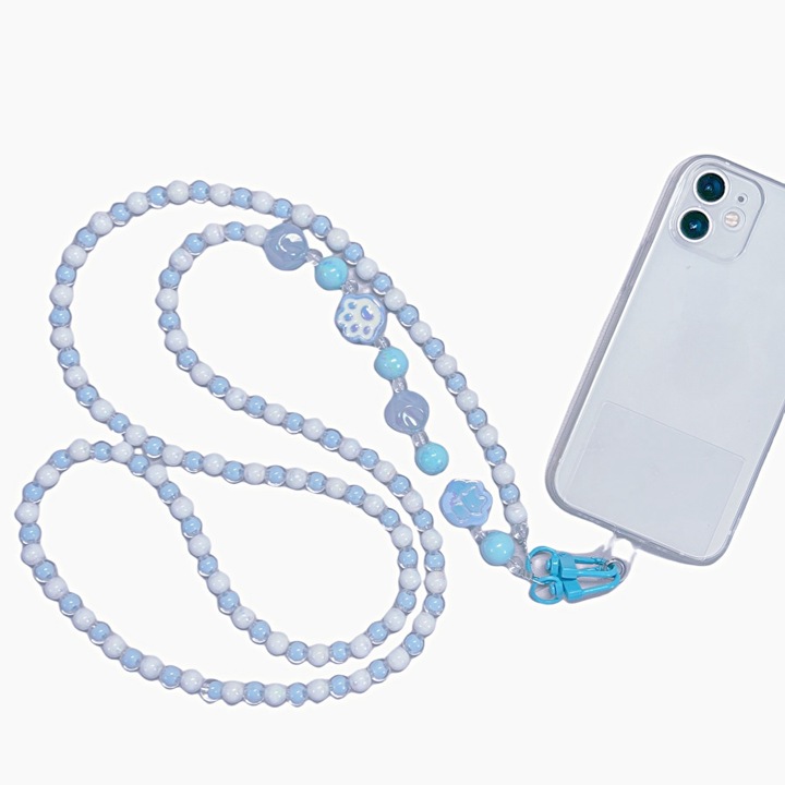 Snur universal pentru telefon, accesorii telefon/accesorii pentru telefon、accesorii iphone、detasabila, pliabila, albastru deschis, 60cm