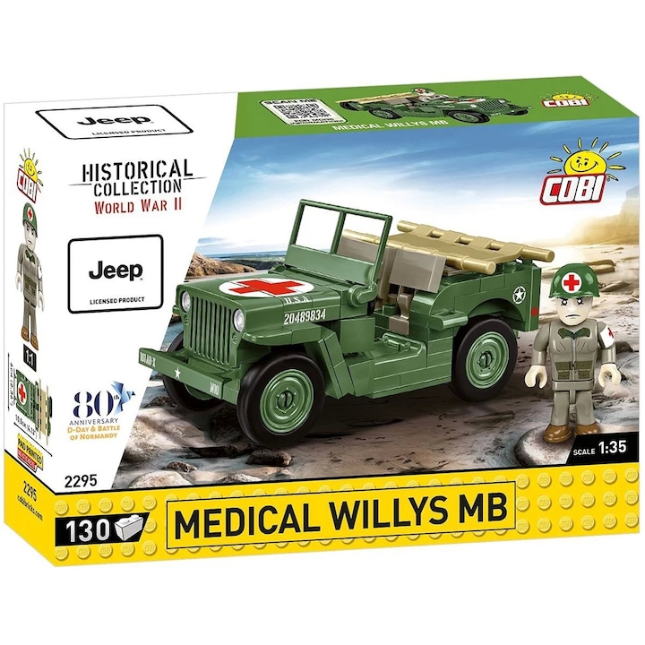 Конструктор Cobi Jeep Willis Medical MB, 130 части