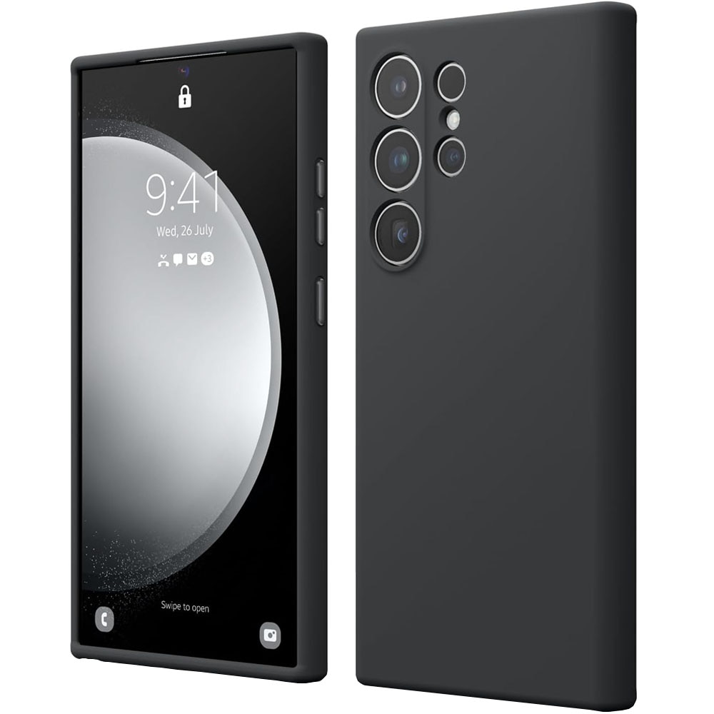 Husa de protectie pentru Samsung Galaxy S24 Ultra, Silicon, Negru