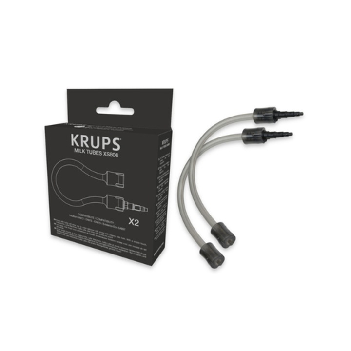 Set 2 bucati de tevi pentru lapte Krups XS8050, compatibil cu aparatele Intuition