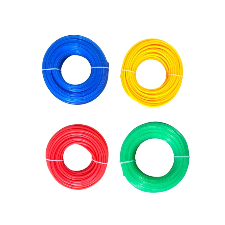 Set 4 role fir profil stelat 2.7mm pentru trimmer motocoasa, 15m, AVI-1137